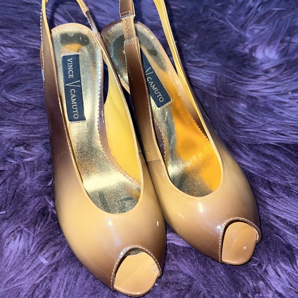 Vince Camaro Patent Ombré Slingback Heels - Picture 3 of 6